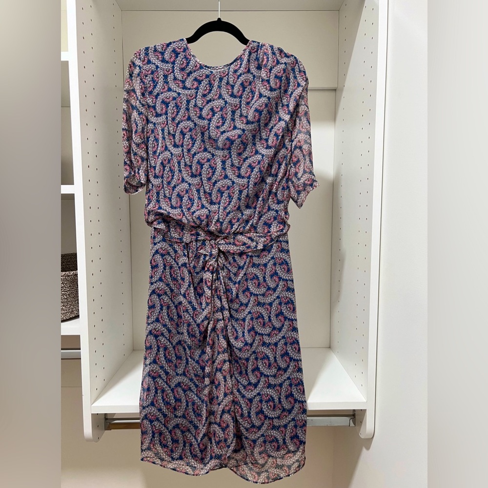 Isabel Marant Étoile silk dress. Size 40. Pink and blue. Excellent condition!